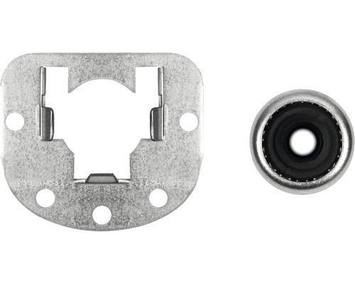 Raccord à sertir métallique avec étrier de fixation