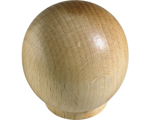 Möbelknopf Holz Buche lackiert ØxH 35/36 mm-0