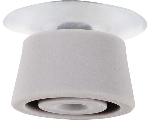 Butoir de porte gris avec ventouse transparente