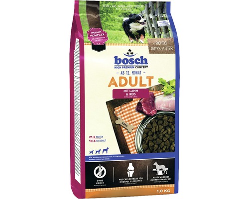 Croquettes pour chien bosch Adult agneau & riz 1 kg