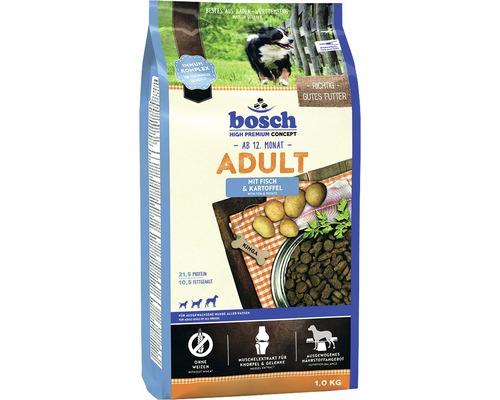 Croquettes pour chien bosch Adult poisson & pomme de terre 1 kg