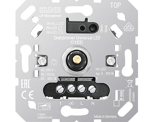 Variateur rotatif universel LED Jung 1731 DD Variateur rotatif universel LED Jung 1731 DD