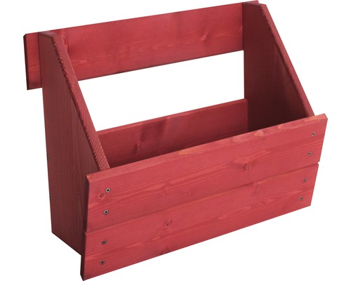 Jardinière surélevée verticale Boîte de jardinière surélevée pour élément de clôture Joris 48x20,5x37 cm rouge Suède