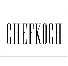 Küchenmatte mit dem Schriftzug Chefkoch