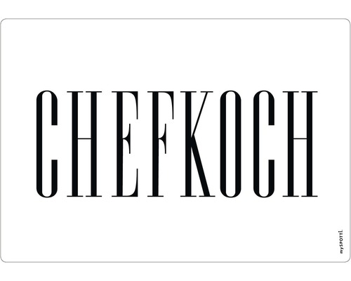 Küchenrückwand mySPOTTI pop Chefkoch white 59x41 cm
