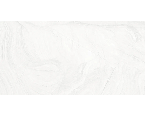 Carrelage pour sol en grès cérame fin Varana blanco 32x62,5 cm