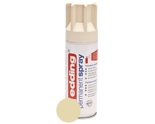 Permanent Spray edding ivoire clair mat satiné 200 ml