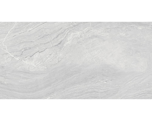 Carrelage pour sol en grès cérame fin Varana gris 32x62,5 cm