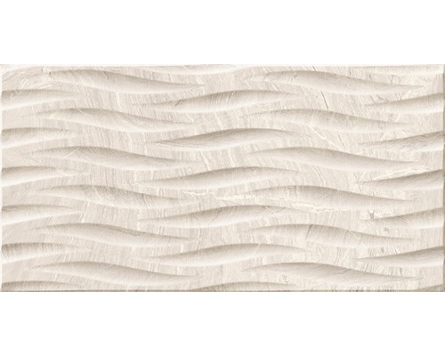 Carrelage décoratif en grès cérame fin Varana Almond 32x62,5 cm