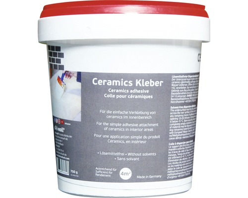 Colle pour revêtement mural d-c-floor Ceramics 0,75 kg Seau de colle à céramique pour l''intérieur, 750 grammes