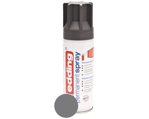 Permanent Spray edding anthracite mat satiné 200ml Bombe de peinture permanente Edding