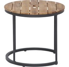 Table d''appoint en bois et métal pour l''extérieur