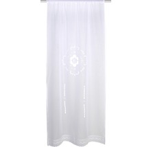 Rideau avec motif floral et dentelle