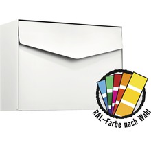 Boîte aux lettres MEFA en acier revêtu par poudre lxhxp 430/312/178 mm Letter 111M en couleur RAL au choix avec volet-thumb-0