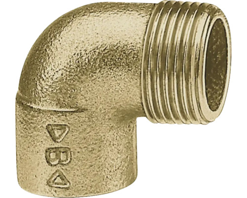 Angle filetage extérieur 15x1/2" 10 pièces bronze Raccord en laiton coudé à 90 degrés avec filetage mâle