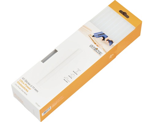 Bâtons de colle Steinel Ø 11 mm Ultra Power pack de 40 Paquet de bâtons de colle Steinel Ultra Power diamètre 11 millimètres