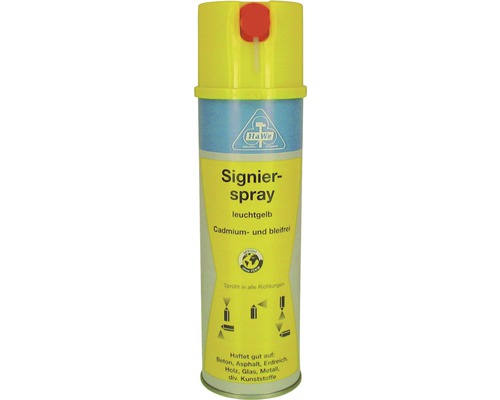 Signierspray leuchtgelb 500 ml