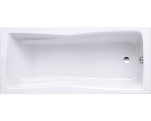 Badewanne OTTOFOND Lusaka 90 x 190 cm weiß glänzend glatt 860601 Aufnahme einer Badewanne von oben
