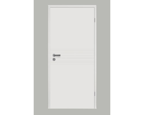 Porte intérieure Pertura Linum 09 laqué blanc (semblable à RAL 9010) 86,0x198,5 cm droite Porte intérieure Pertura Linum 09 laqué blanc (semblable à RAL 9010) 86,0x198,5 cm droite