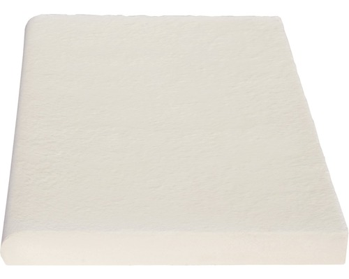 Bordure de piscine margelle Aquitaine élément droit blanc béton 49,5 x 31 x 3,2 cm
