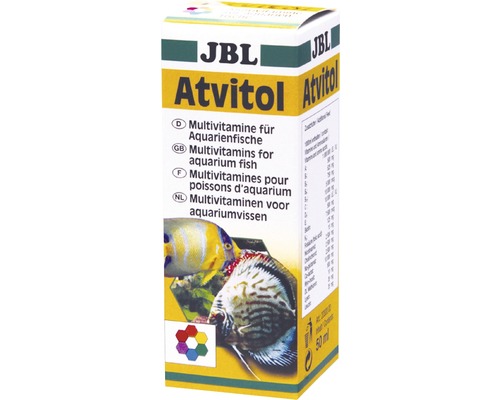 Multivitamine JBL Atvitol pour poissons d'aquarium 50 ml JBL Atvitol Multivitamines pour poissons d''aquarium 50 ml