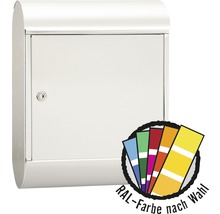 Boîte aux lettres MEFA en acier revêtu par poudre lxhxp 340/430/150 mm MEFA Topaz 844 en couleur RAL au choix avec compartiment pour les journaux retrait par l'avant-thumb-0