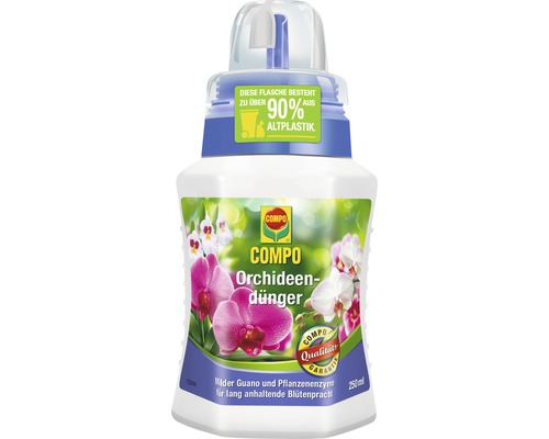 Compo Orchideen-Dünger in Flasche aus mehr als 90 Prozent recyceltem Kunststoff