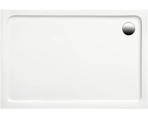Receveur de douche OTTOFOND Mambu 90 x 120 x 3 cm blanc brillant lisse 872101 Receveur de douche rectangulaire avec écoulement
