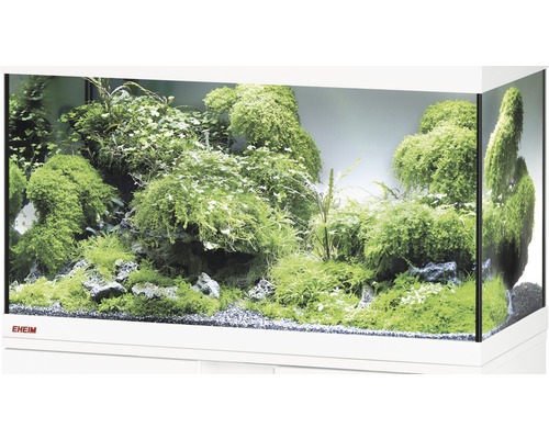 Aquarium, bac en verre EHEIM GB 62 vivalineLED 150 env. 61 x 51 x 54 cm, env. 150 l, uniquement avec cache supérieur blanc sans éclairage ni autre élément technique, sans contenu-0