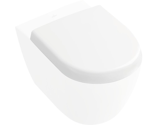 Wand-Tiefspül-WC aus Sanitärkeramik mit WC-Sitz