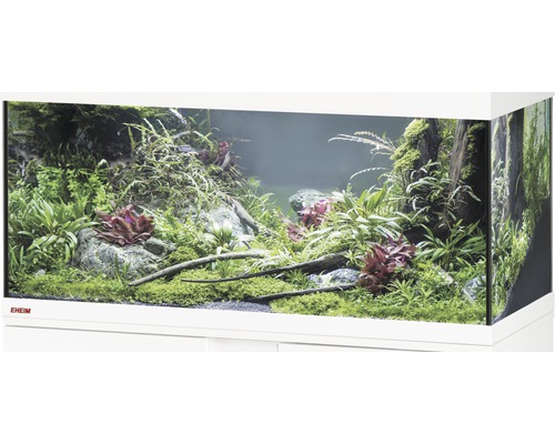 Aquarium, bac en verre EHEIM GB 105 vivalineLED 180 env. 101 x 41 x 49 cm, env. 180l uniquement avec cache supérieur blanc sans éclairage ni autre élément technique, sans contenu