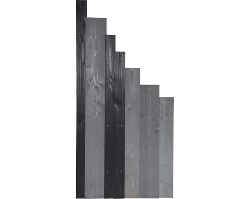 Élément de finition Konsta Jenga à droite 90 x 180/90 cm anthracite/gris