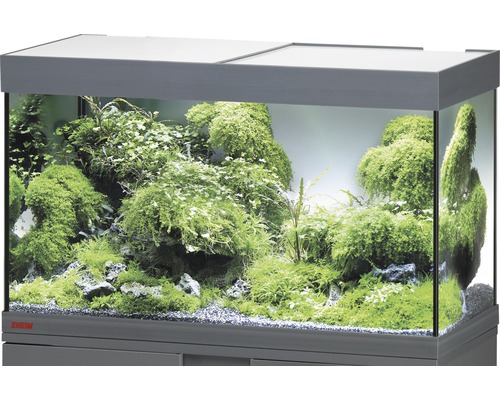 Aquarium EHEIM Vivaline 126 avec éclairage à LED, chauffage, filtre sans meuble bas anthracite