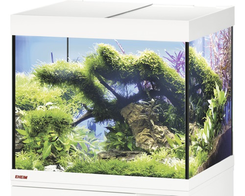Aquarium EHEIM Vivaline 150 mit LED-Beleuchtung, Heizer, Filter ohne Unterschrank weiß
