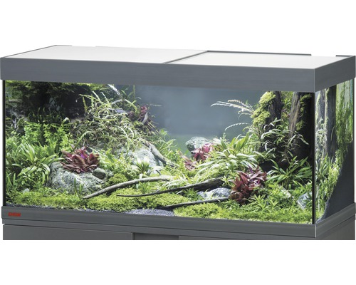 Aquarium EHEIM Vivaline 180 avec éclairage à LED, chauffage, filtre sans meuble bas anthracite