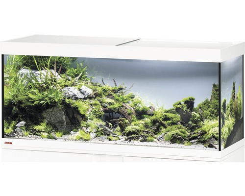 Aquarium EHEIM Vivaline 240 avec éclairage à LED, chauffage, filtre sans meuble bas blanc