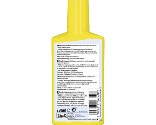 Conditionneur d''eau Tetra EasyBalance en bouteille jaune