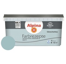 Alpina Wandfarbe Farbrezepte Gletscherblau 1 l