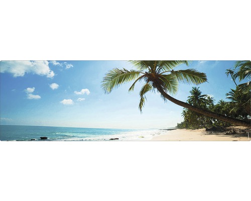Panneau mural salle de bains mySPOTTI aqua Beach 140x45 cm