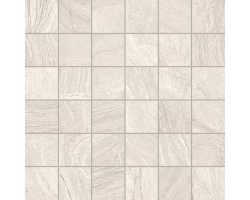 Feinsteinzeugmosaik Varana Almond 30x30 cm