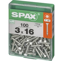 Vis Spax 3 x 16 mm, 100 pièces par paquet