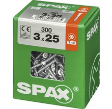 Vis Spax 3 x 25 millimètres, paquet de 300 pièces