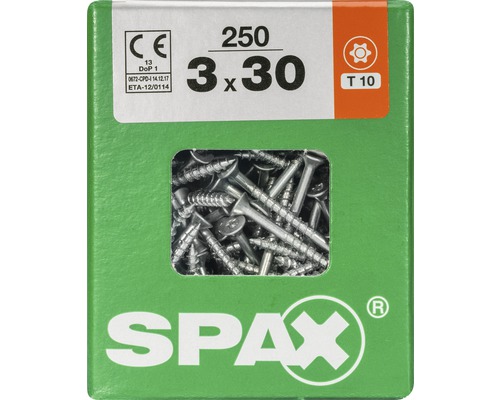 Spax Universalschrauben 3 x 30 Millimeter, 250 Stück