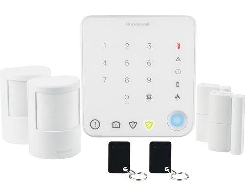 Kit de démarrage pour systèmes d'alarme radio Honeywell sans fil HS330S blanc