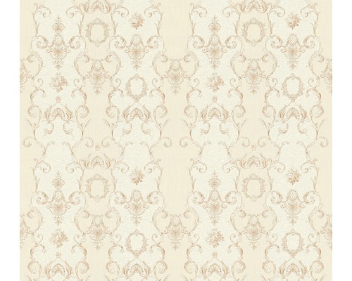 Papier peint intissé 34392-4 Chateau 5 ornements satin beige crème