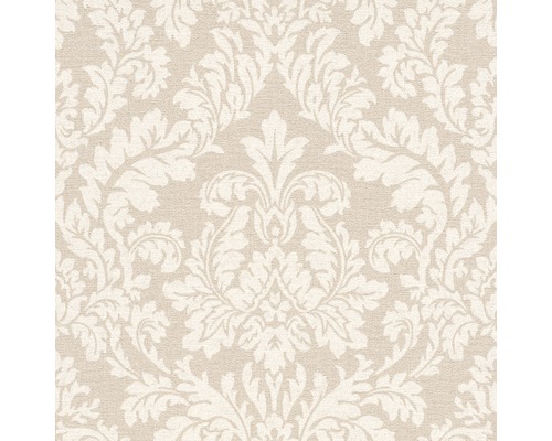 Vliestapete 449020 Florentine Ornament beige 1 Tapete mit floralem Damastmuster