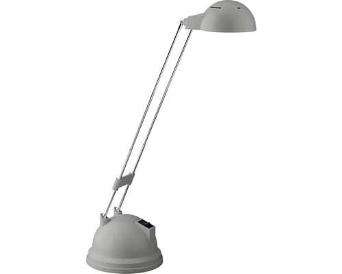 Lampe de bureau grise avec bras réglable