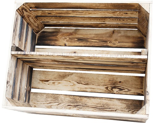 Caisse en bois avec étagère