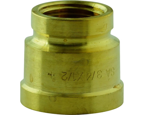 Muffe reduziert 1/2"x3/4" messing Messingfitting mit Innengewinde von 3/4 Zoll auf 1/2 Zoll
