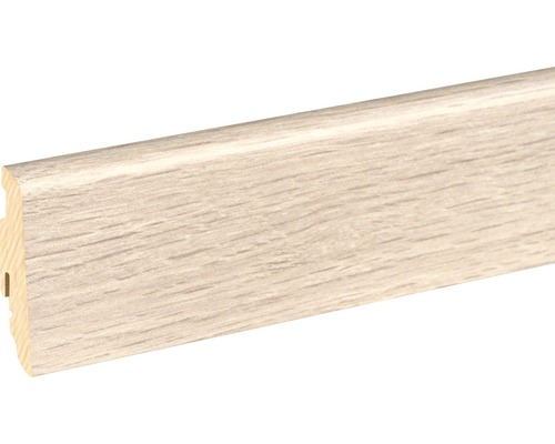 SKANDOR Sockelleiste Eiche grau FOEI466 FU60L 19 x 58 x 2400 mm Fußleiste aus Holz